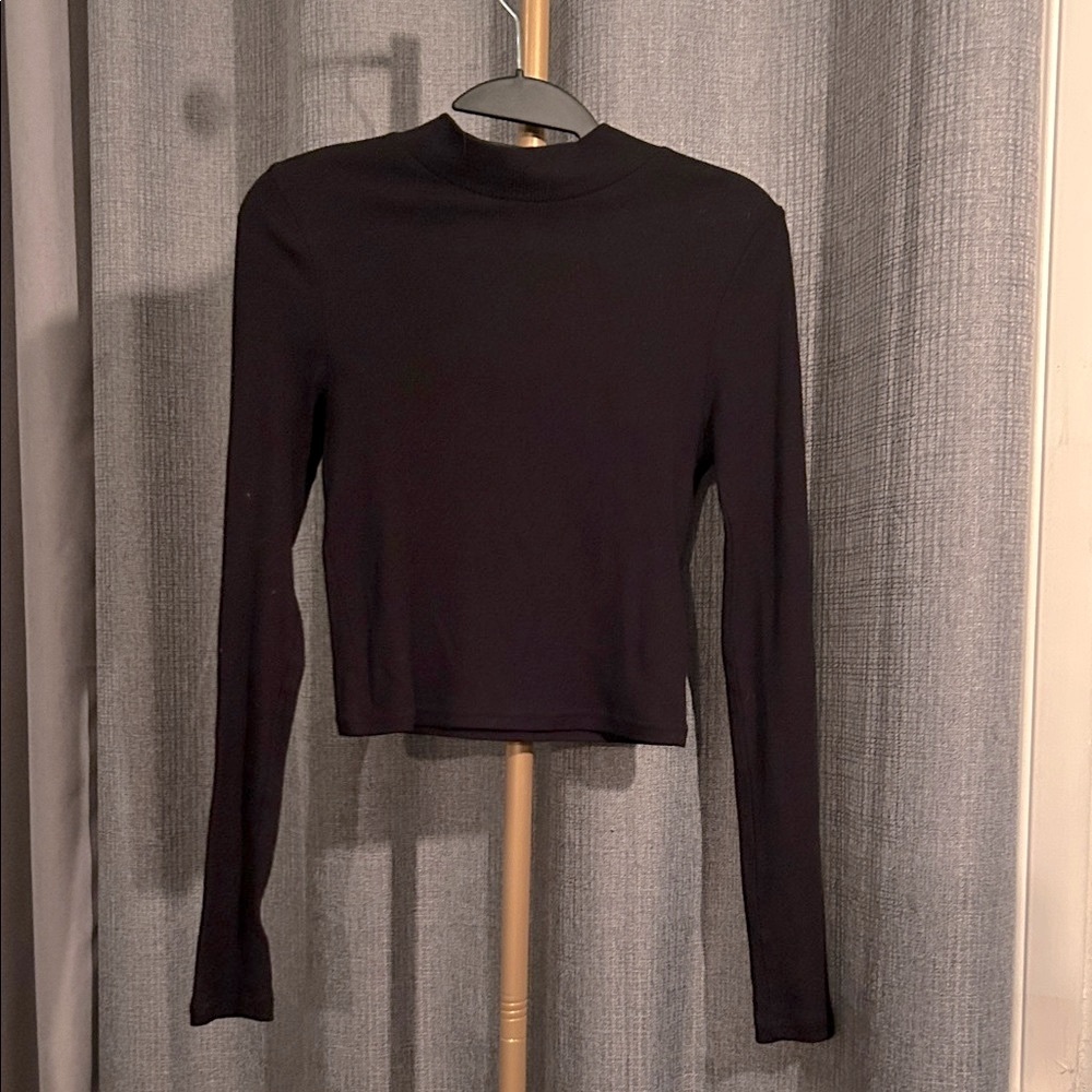 H&M Mock Neck Black Women's Top